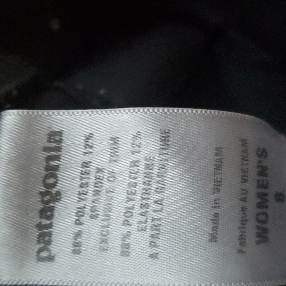 Patagonia black polyester crop hiking pants 21221S0 - Picture 4 of 7